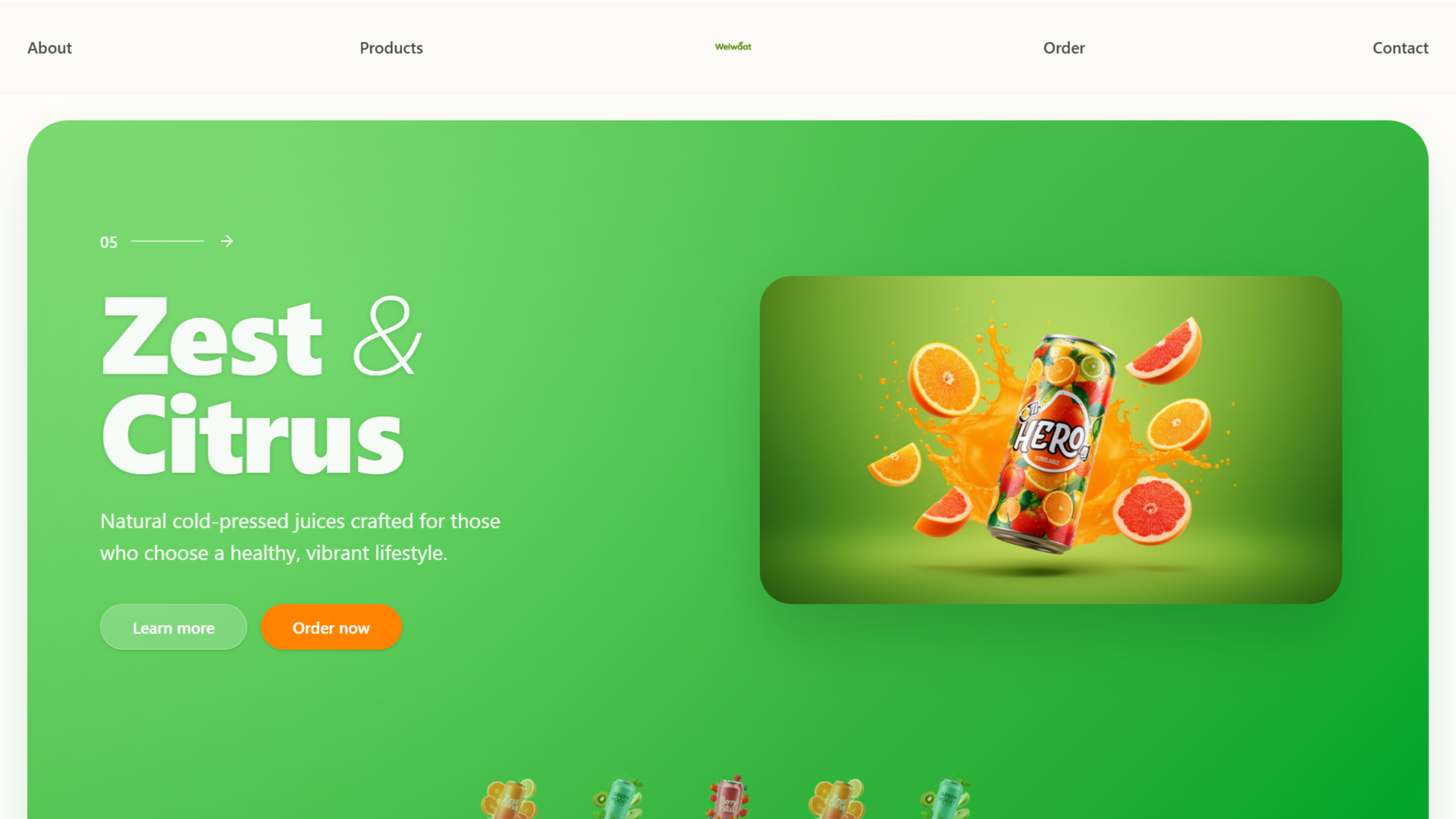 Zest & Citrus: Pure Natural Juice Website